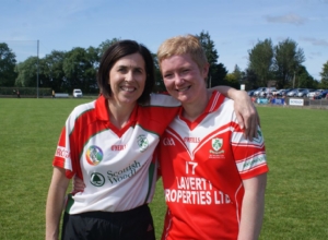 Cushendall Faithful Oonagh McKillop and Dympna Gillan