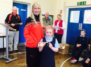 BRONA MCINTYRE SENIOR CAMOG VISITING ST PATRICKS PS LOUGHGIEL